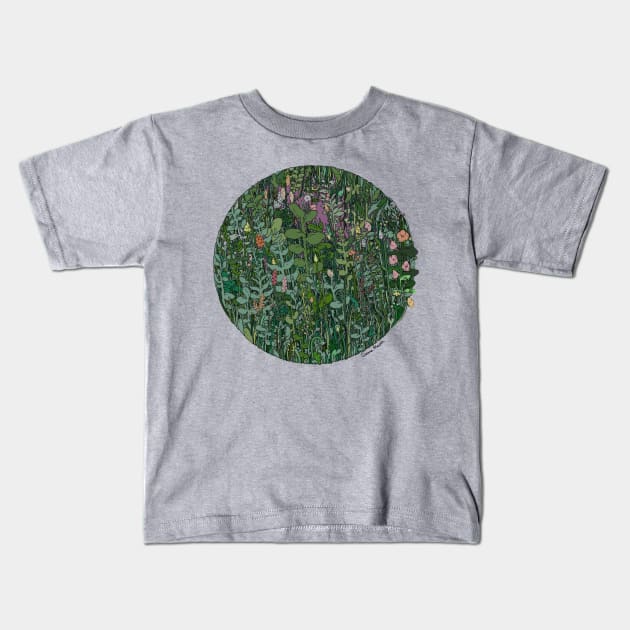 Plant Circle - Color Kids T-Shirt by GiannaMeola